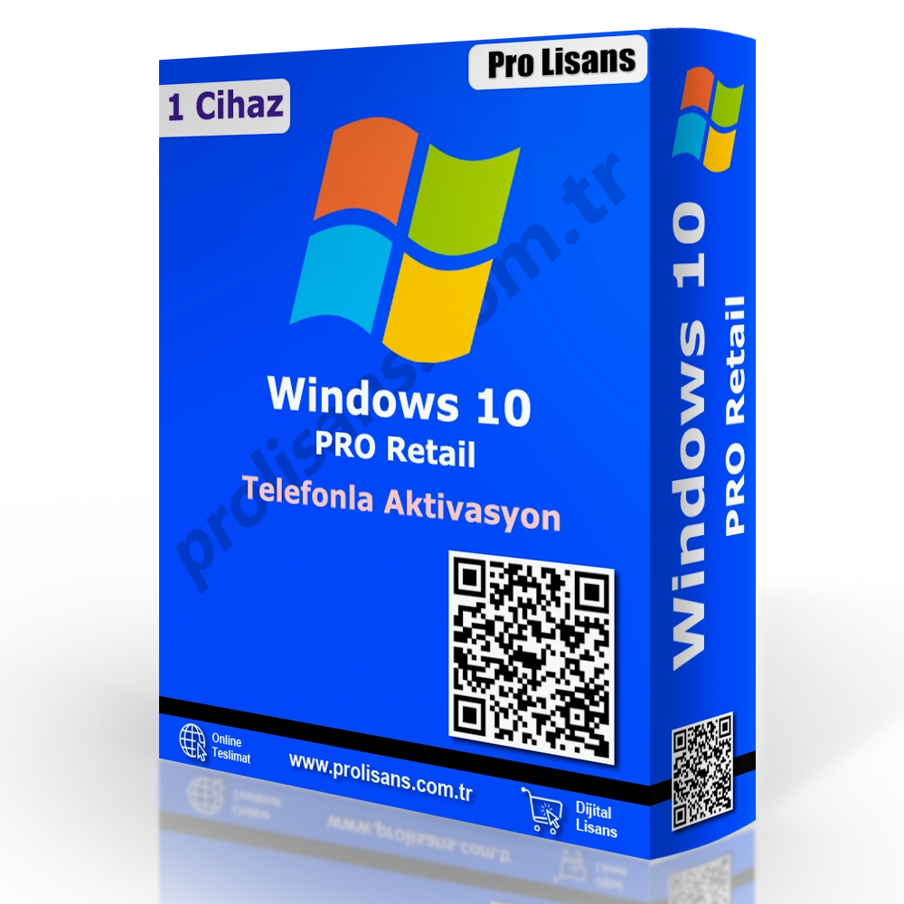 Windows 10 Pro Lisans (OEM - Telefonla Aktivasyon)