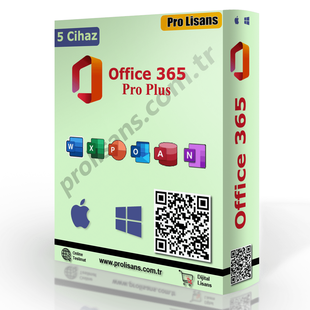 Office 365 Pro Plus 5 Cihaz - MacOS - Windows